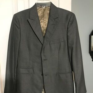Young men’s gray suit